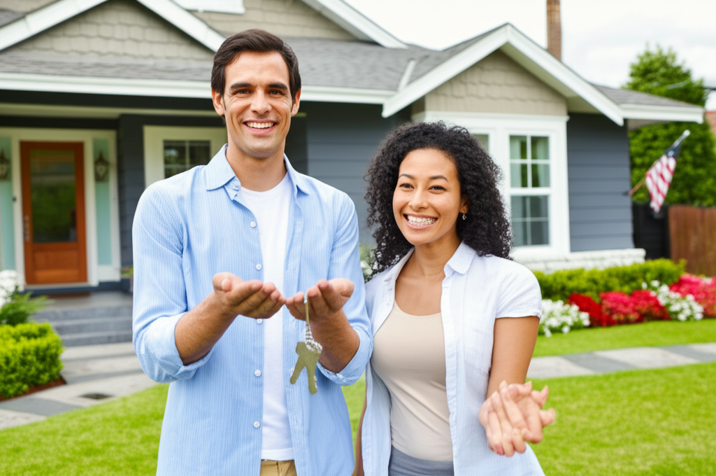 Home improvement consultant reviewing proposals with homeowner